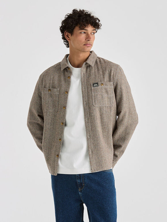 LD LEE WORKER LS SHIRT HERRINGBONE