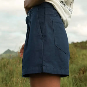 MC DOUBLE PLEATED TWILL SHORTS